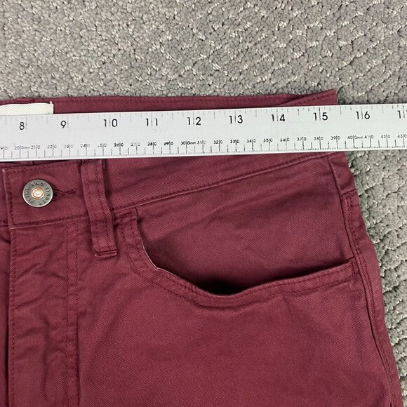Flint and Tinder 365 Pants Straight Fit Mens 29 x 30 Measures 31x30 Burgundy Red - Picture 9 of 13